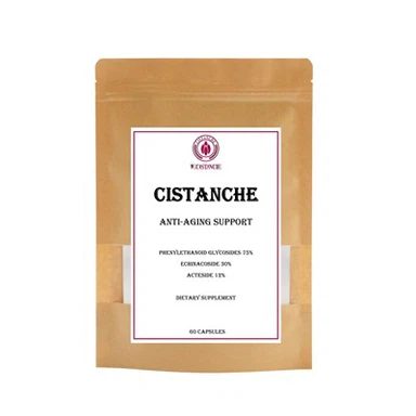 Cistanche Nahrungsergänzungsmittel, Anti-Aging-Unterstützung, Phenylethanoid-Glykoside 75 Prozent, Echinakosid 30 Prozent, Acteosid 12 Prozent